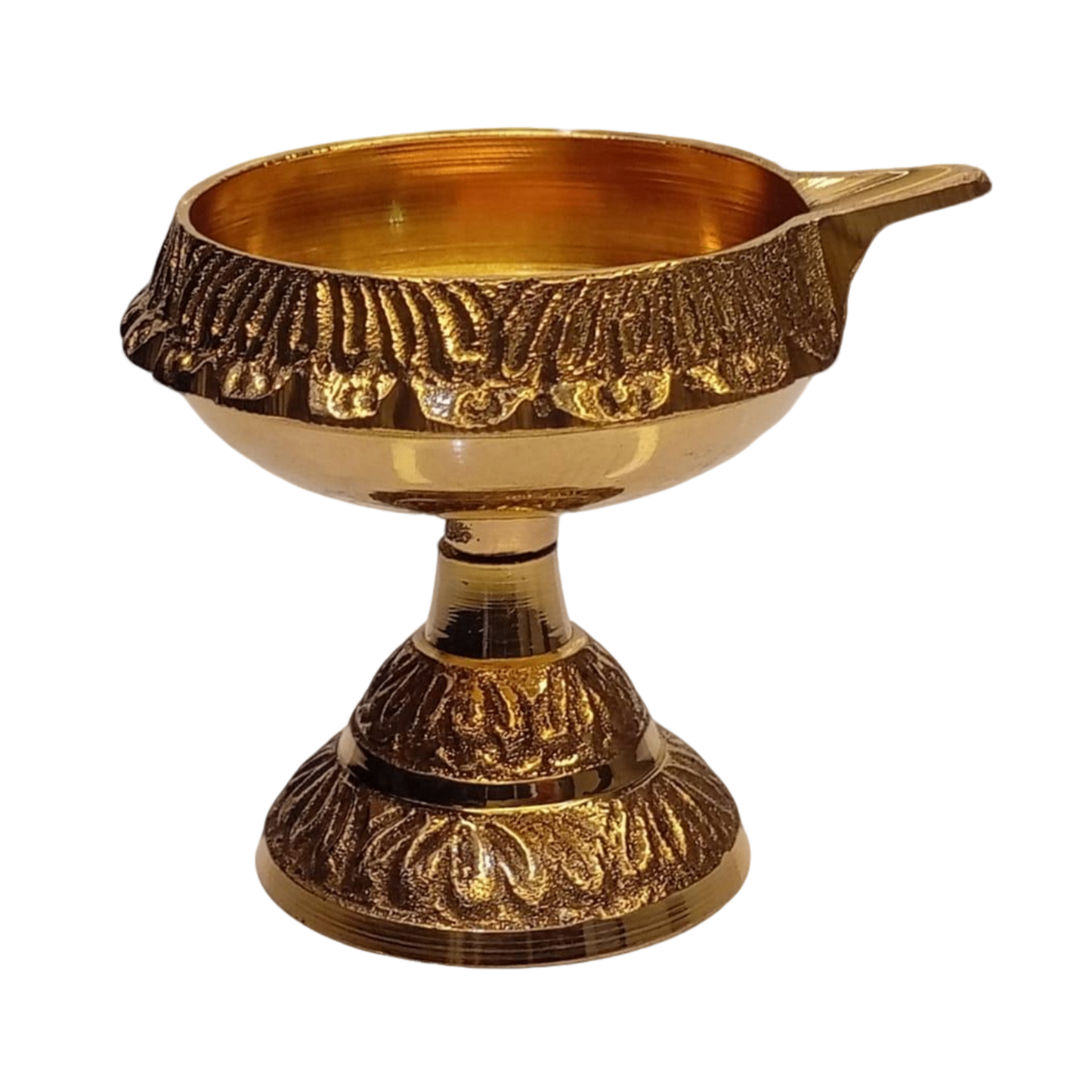 Brass Standing Diya (Guber Diya)