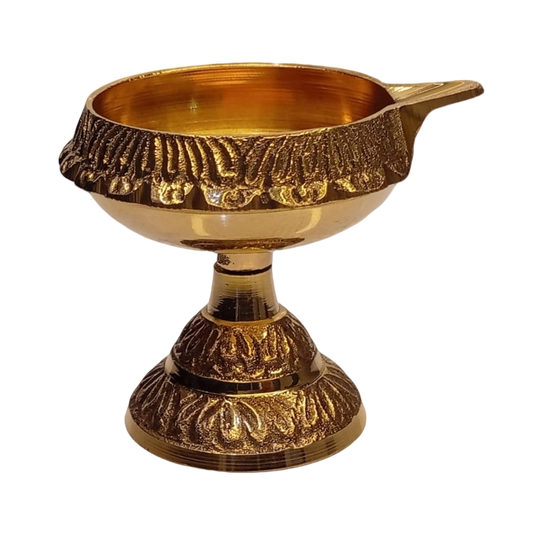 Brass Standing Diya (Guber Diya)